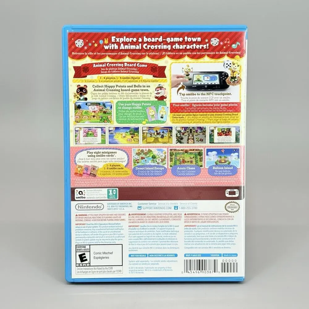 Animal Crossing: Amiibo Festival (Nintendo Wii U, 2015) Used No Manual